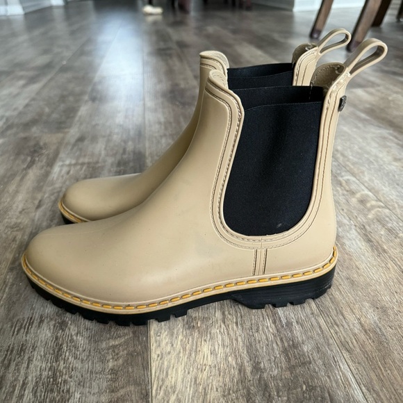 Igor Wellington Tan Combat Rain Boots - Picture 11 of 12